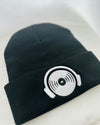 Vinyl Head Beanie - Black