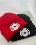 Vinyl Head Beanie - Red