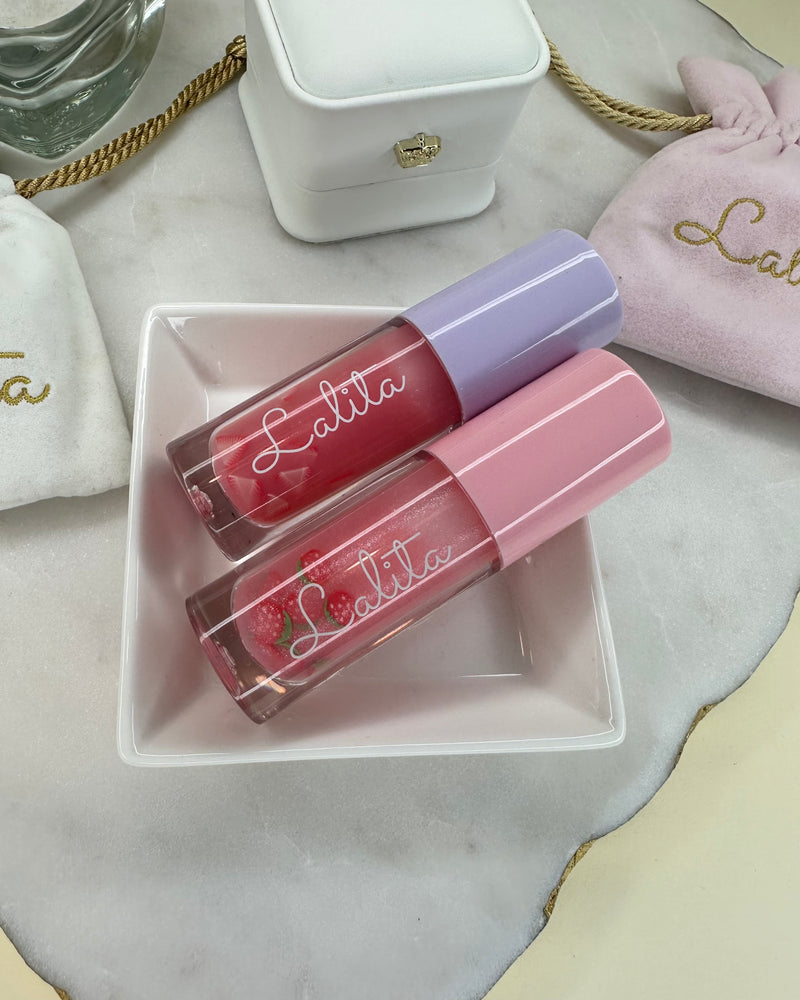 LALITABEAUTY Kiss Me Lip Gloss - Strawberry Kiwi Glitter