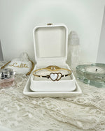 Two Hearts Bracelet Gold