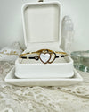 Two Hearts Bracelet Gold