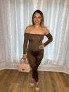 Babydoll Bodysuit - Brown